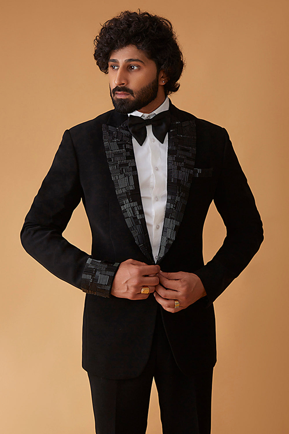 Pyaar Ka Izhaar Tuxedo In Nalki Work