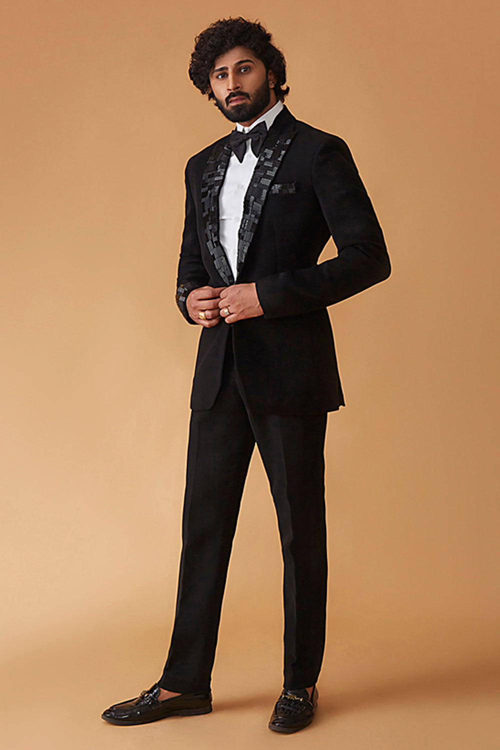 Pyaar Ka Izhaar Tuxedo In Nalki Work