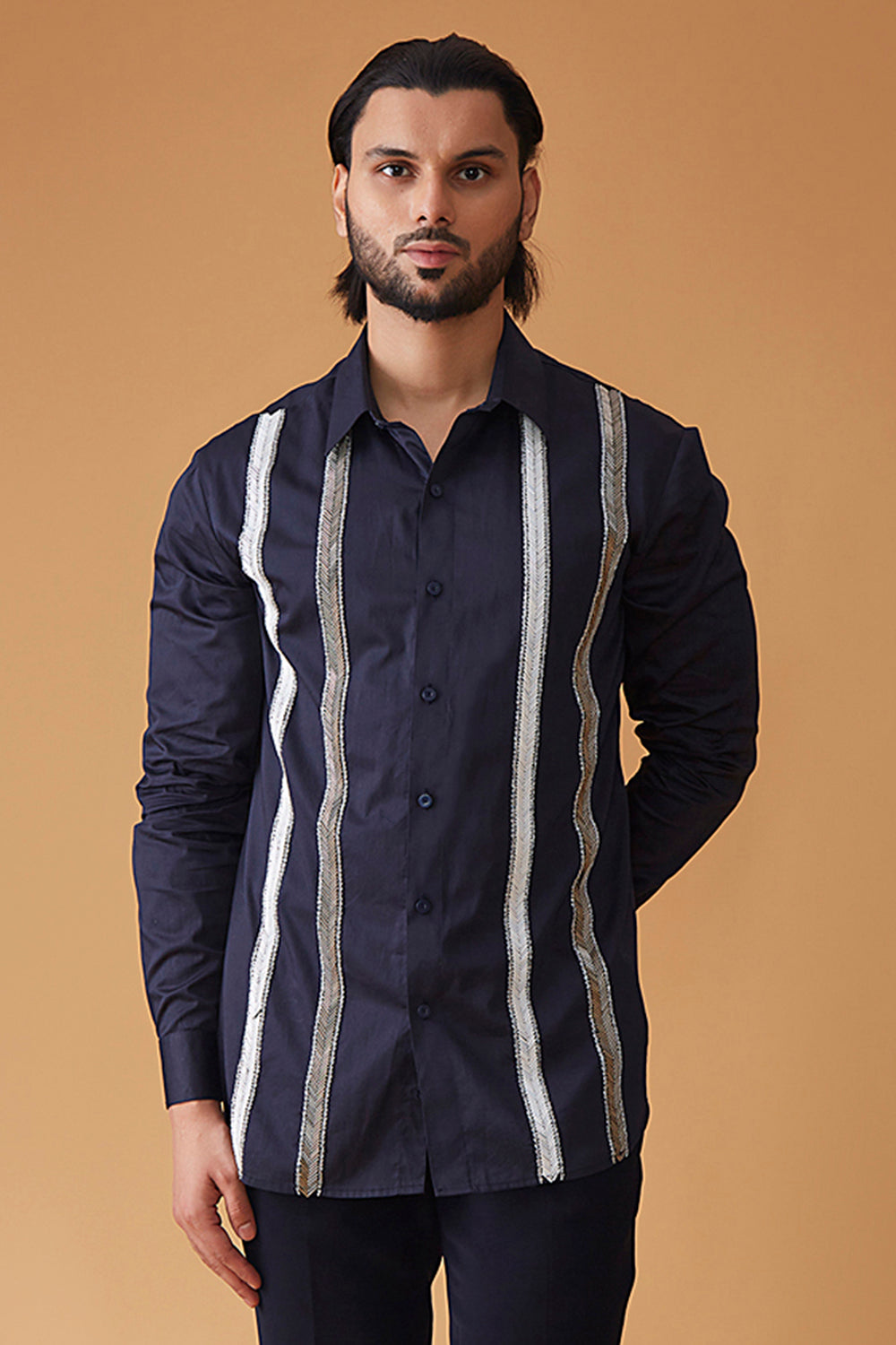 Ishq-e-kismat Shirt With Nalki & Cutdana Work