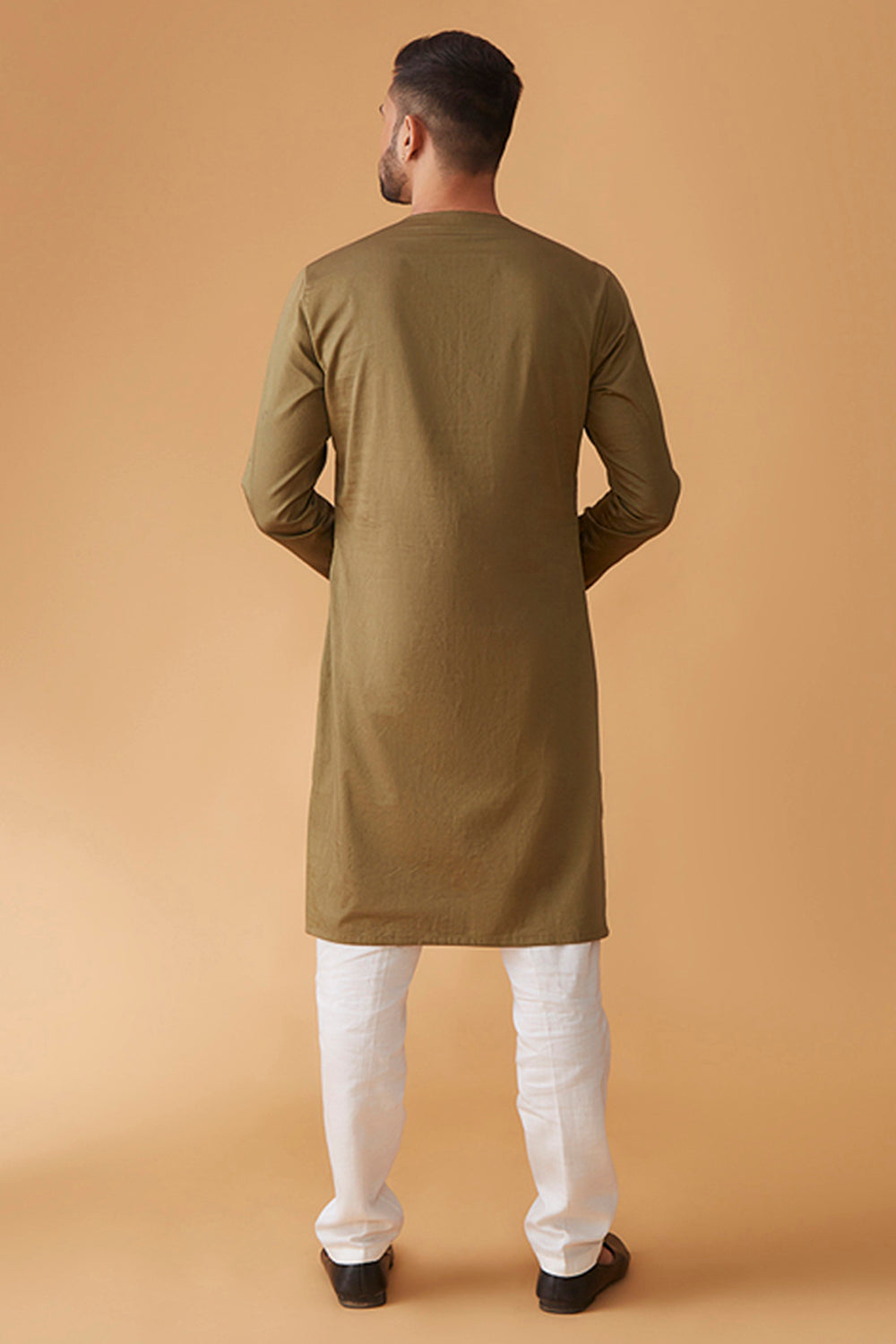 Ishq-e-mehendi Kurta With Dori & Mirror Work